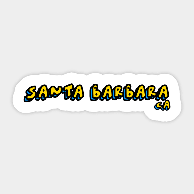Santa Barbara Sticker by eddien